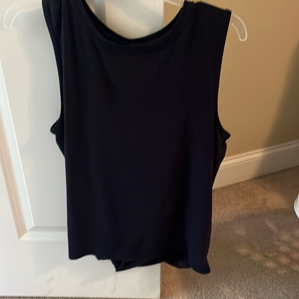 Navy blue open back tank from athleta